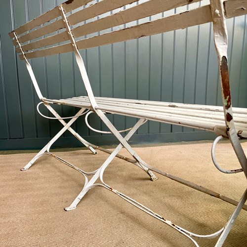 French Folding Garden Bench