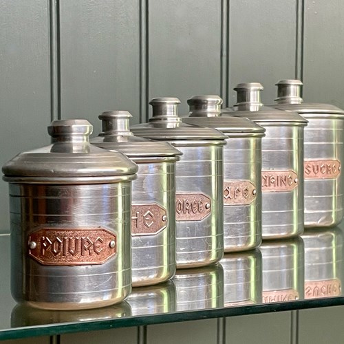 French Aluminium Storage Cannisters