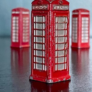 Vintage Metal Telephone Box