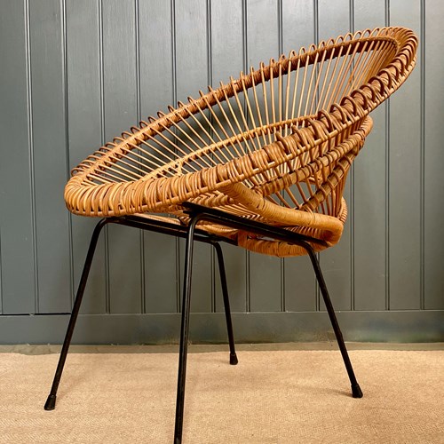 Mid Century Franco Albini Rattan Chair