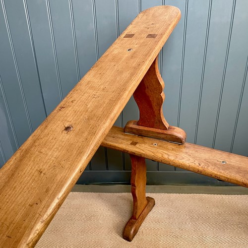 Pair Of Fruitwood Benches