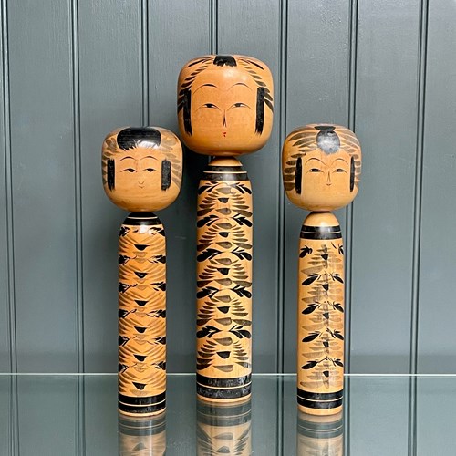 Wooden Japanese Dolls