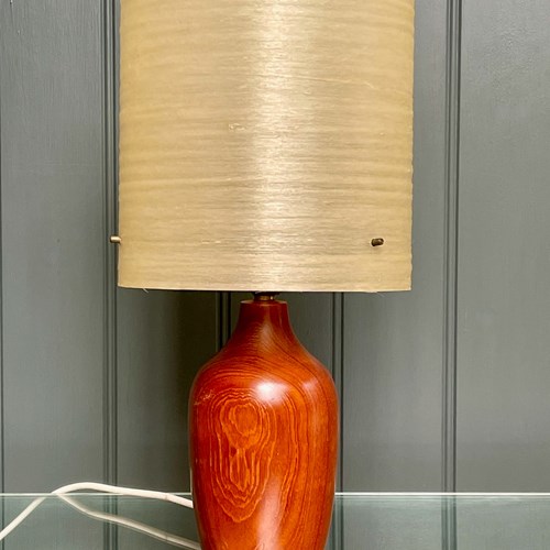 Teak Table Lamp