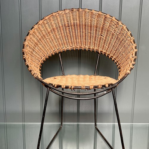 Child's Mid Century Wicker Chair