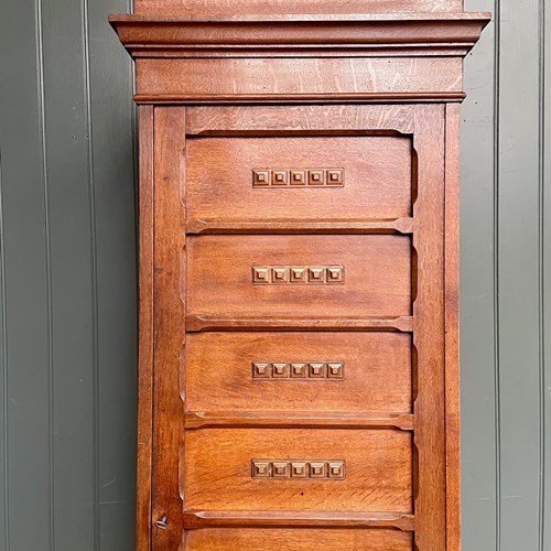 French Oak Notaire's Cabinet