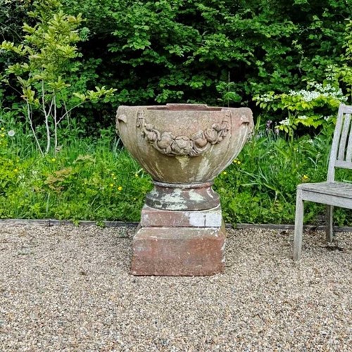 Large Antique Compton Pottery Poppy Pot