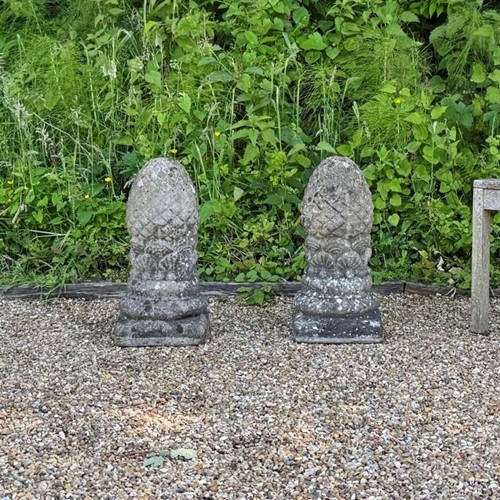 Patinated Pineapple Finials