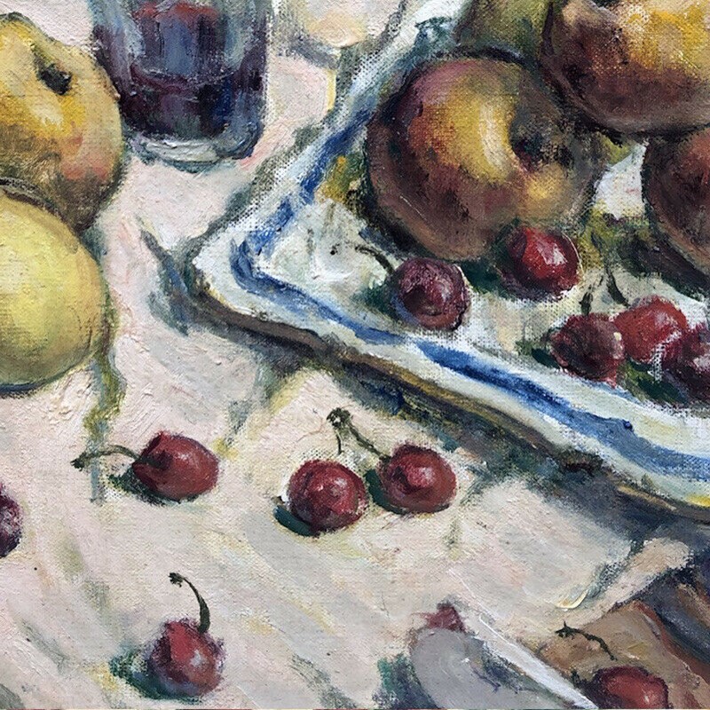 1933, French Oil Painting, 'Apples and Cherries.'-barnstar-apples-and-cherries-3-main-637531577574768123.jpg