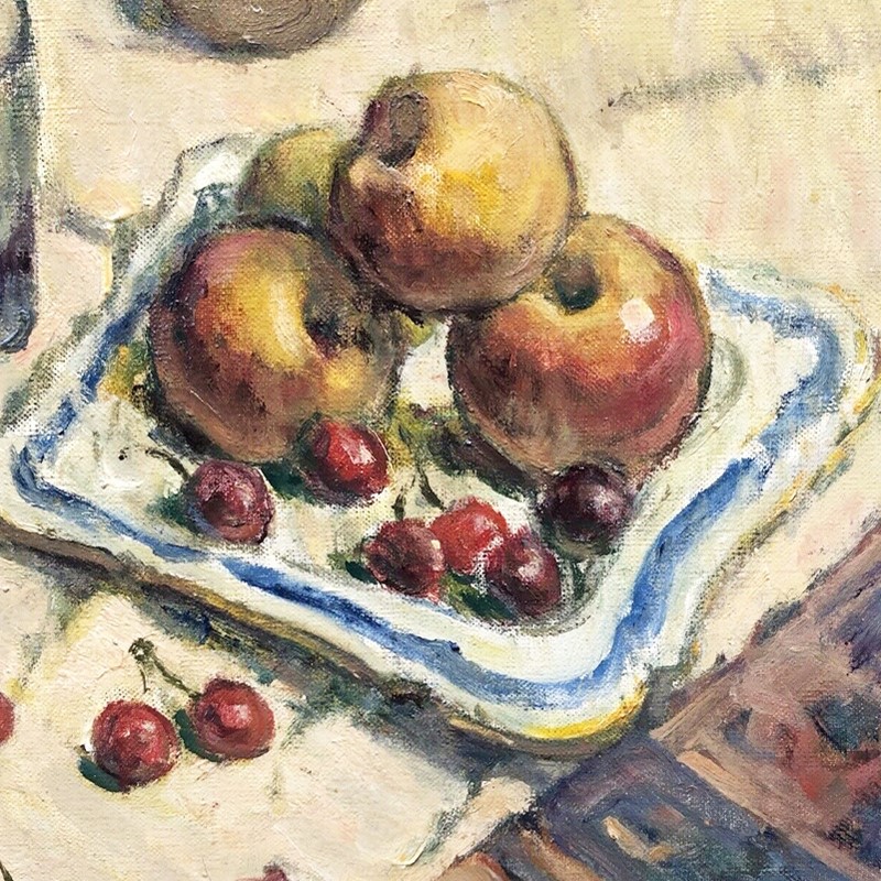 1933, French Oil Painting, 'Apples and Cherries.'-barnstar-apples-and-cherries-5-main-637531577582736759.jpg