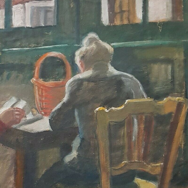Early 20thC, Pastel Drawing, 'Café pour Deux.'-barnstar-coffee-for-2-4-main-637531572045109223.jpg