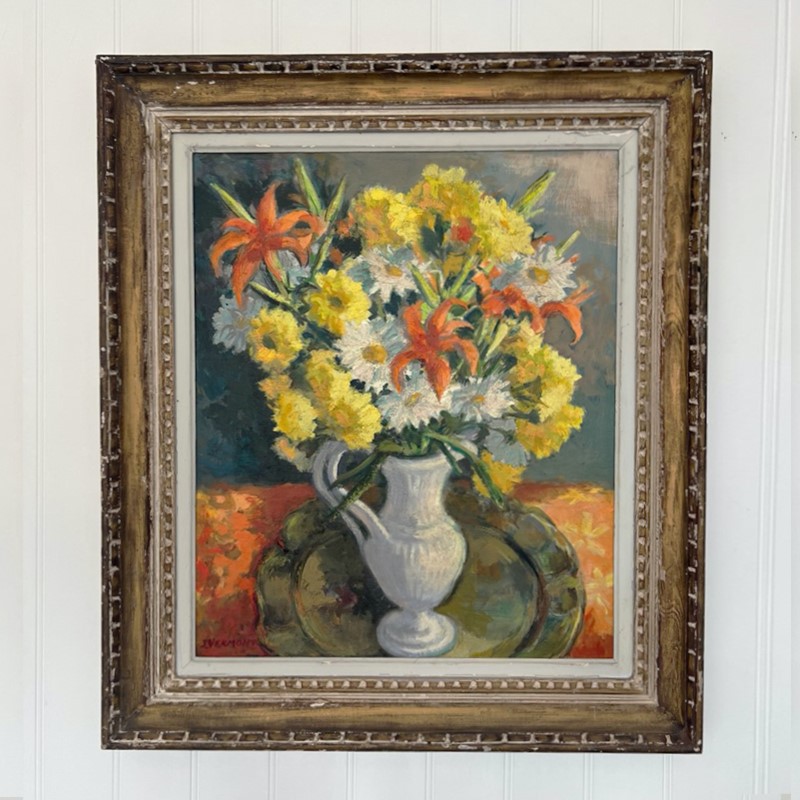 1950's French Oil Painting, 'Tiger Lilies.'-barnstar-lilies-1-main-637946227954559909.jpg