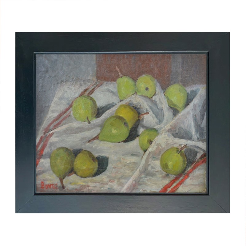1930's, French Painting, 'Pears,' Joseph Bontet-barnstar-pears-1-main-637612722966449343.jpg