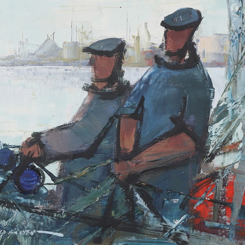 Mid Century Swedish Painting, 'Fishermen.'-barnstar-roald-hansen-3--main-637548753810043197.jpg