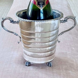 Art Deco patinated silver plated sc...