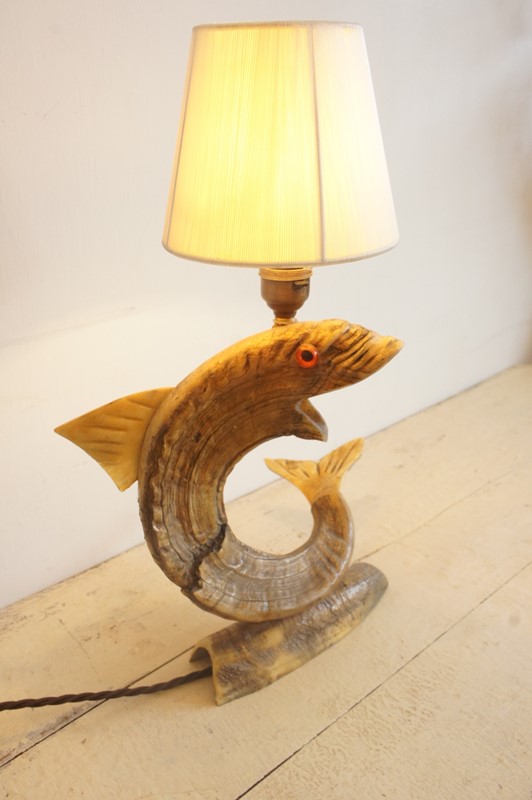 Antique rams horn 'Fish' lamp-belle-epoque-dsc09517-2-main-637837248437807496.JPG