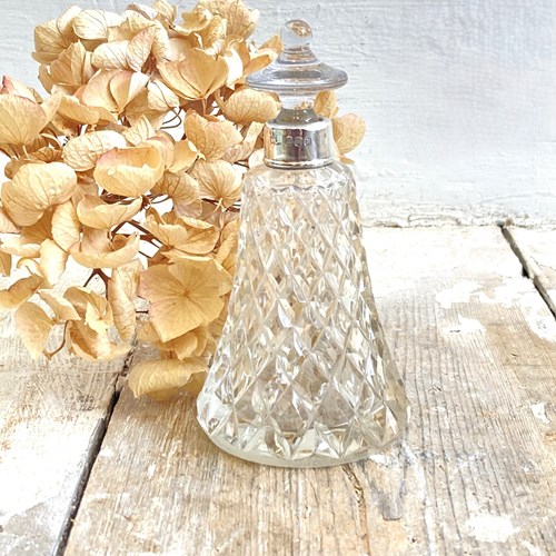 Antique Silver-Collared Perfume Bottle