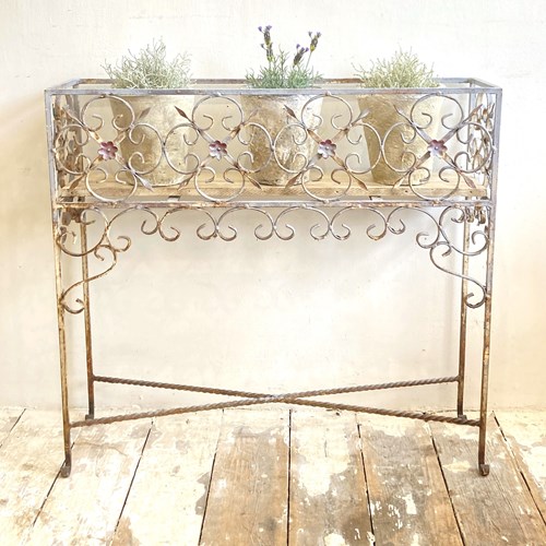 Vintage Wrought Iron Plant Stand