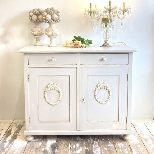 Painted Antique Buffet Or Sideboard