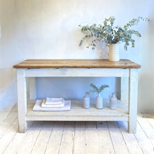Large Rustic Victorian Prep Table