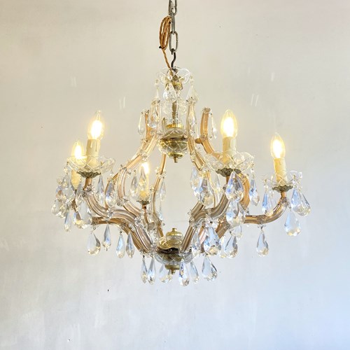 Vintage 6 Arm Marie Therese Chandelier