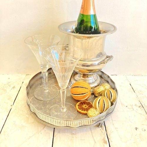 Vintage Galleried Tray