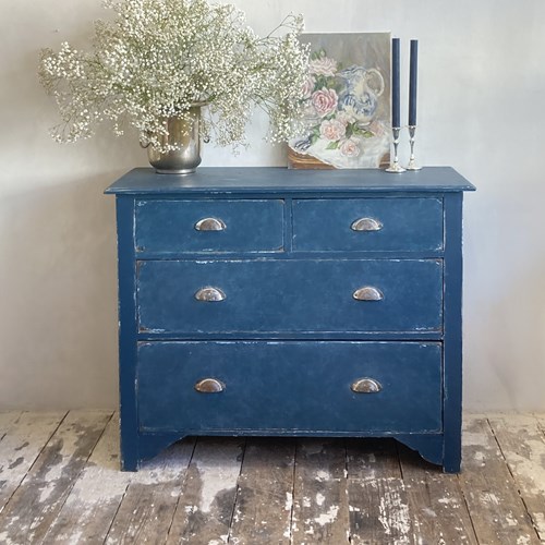 Painted Antique Chest Of Drawers