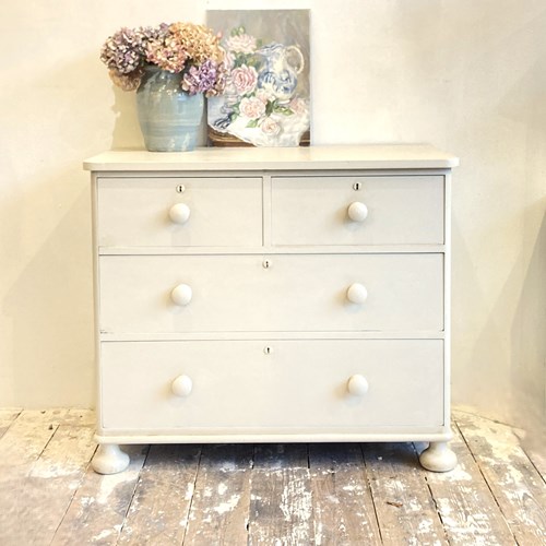 Painted Victorian Chest Of Drawers