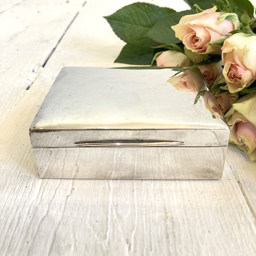 German 800 Silver Cigarette Box