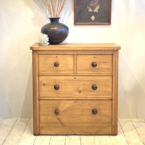 Victorian Pine Chest Of Drawers