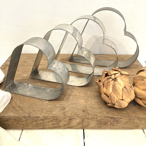 Vintage French Heart Shaped Cake Moulds