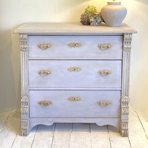 Painted Continental Chest Of Drawers