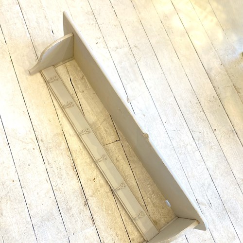 Large Painted French Game Shelf