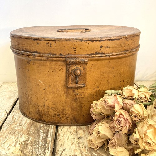 Victorian Toleware Hat Box