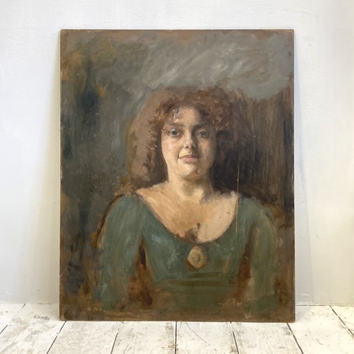 Portrait - Oil On Board