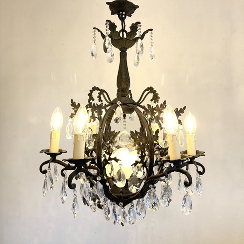 Stunning Antique Birdcage Chandelier