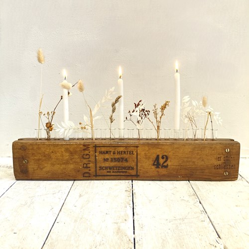 Old Cigar Press Vase