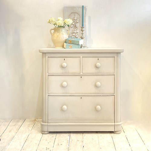 Painted Victorian Chest Of Drawers
