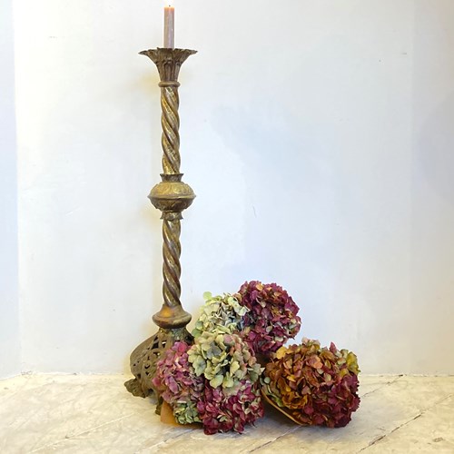Antique French Church Candlestick