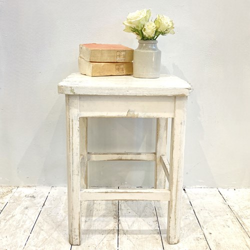 Rustic Hungarian Stool Or Side Table