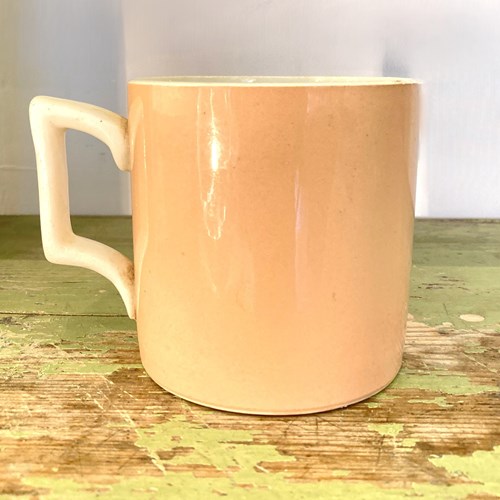 Pink Mochaware Pint Mug