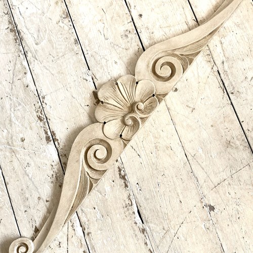 Painted Carved Pediment