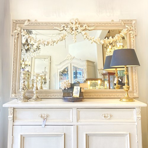 Large Antique Landscape Mirror