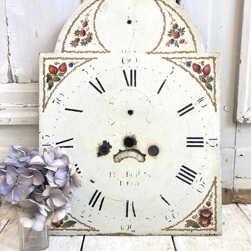 Antique Hand-Painted Clock Face