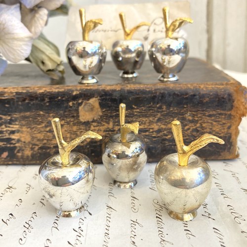 Vintage French Appple Placecard Holders