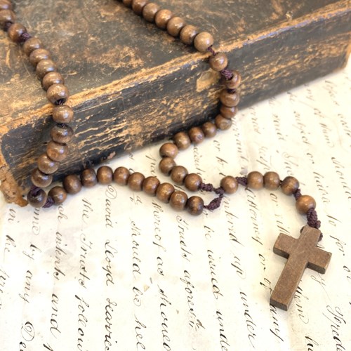 Vintage Wooden Rosary