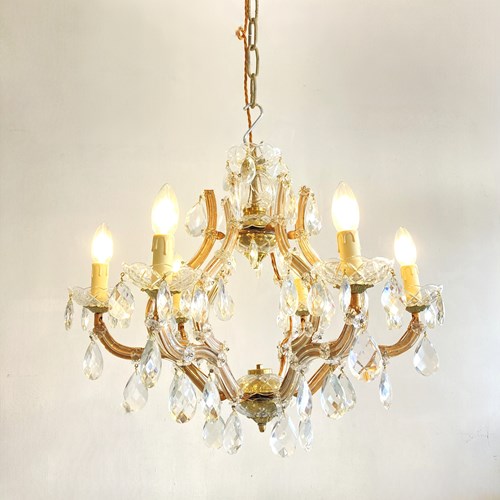 Vintage 6 Arm Marie Therese Chandelier