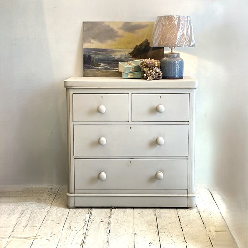 Painted Victorian Chest Of Drawers