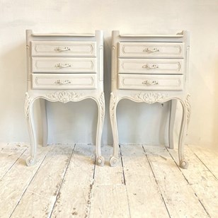 Vintage and antique chest of drawers and bedside tables