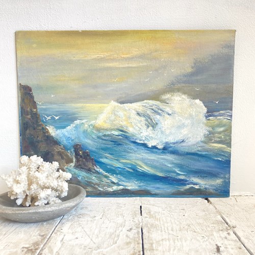 Seascape Oil On Board