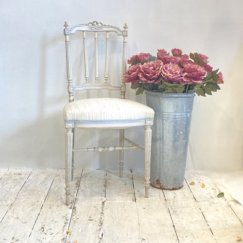 C19th French Chair With Original Paint B